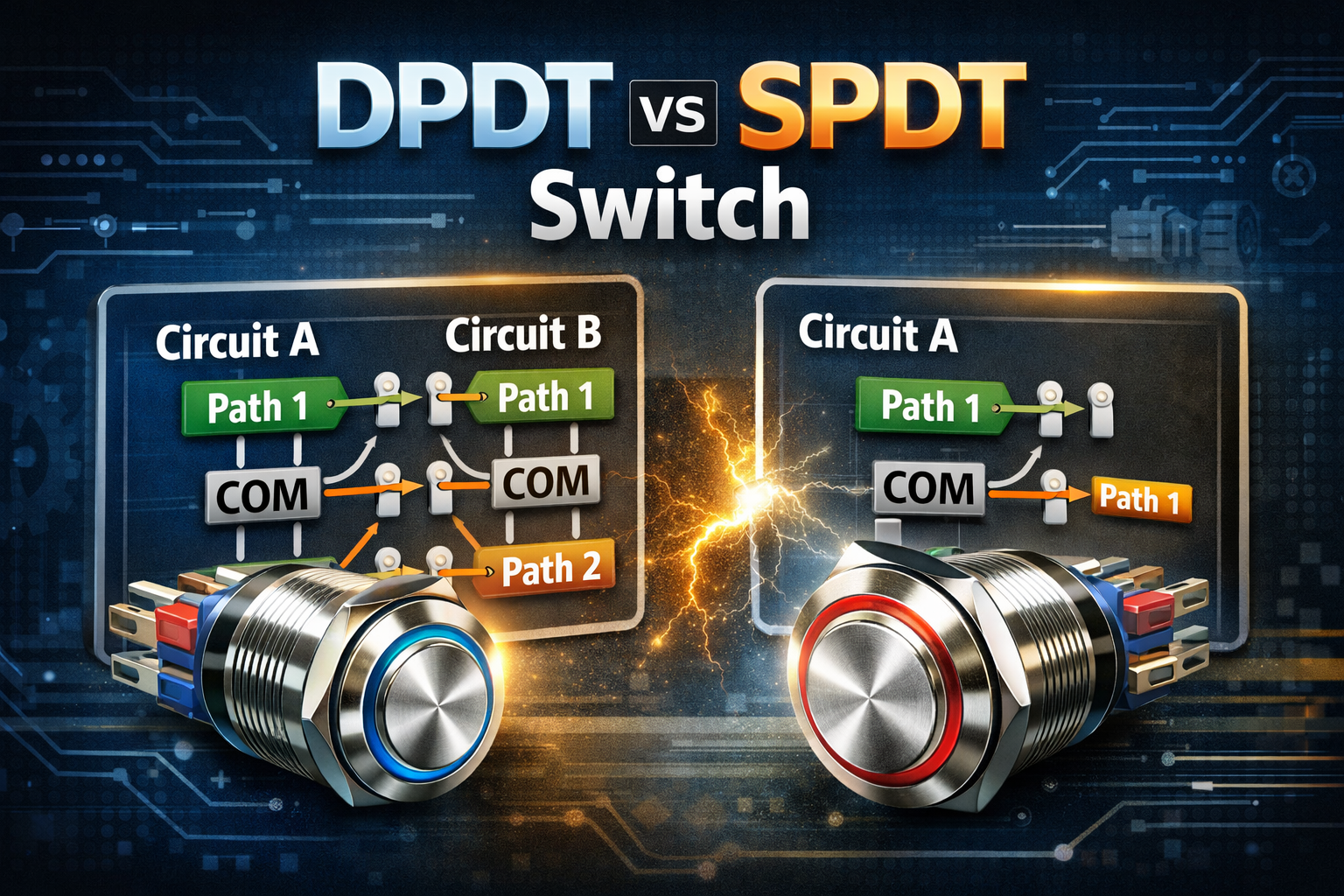 DPDT vs SPDT Switch: What’s the Real Difference and Which One Should You Choose?